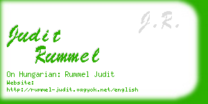 judit rummel business card